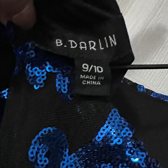 Belk Blue Sequin Mini Dress - Picture 5 of 5